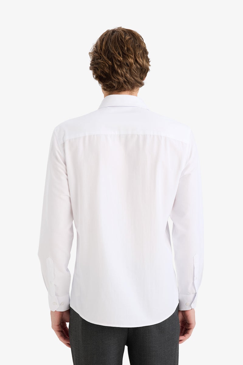 DeFacto White Man Modern Fit Shirt Casual - Image 5